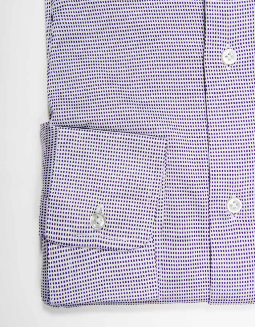 Patrick Hellmann Collection Men Shirt With Blue Pattern 100% Cotton image